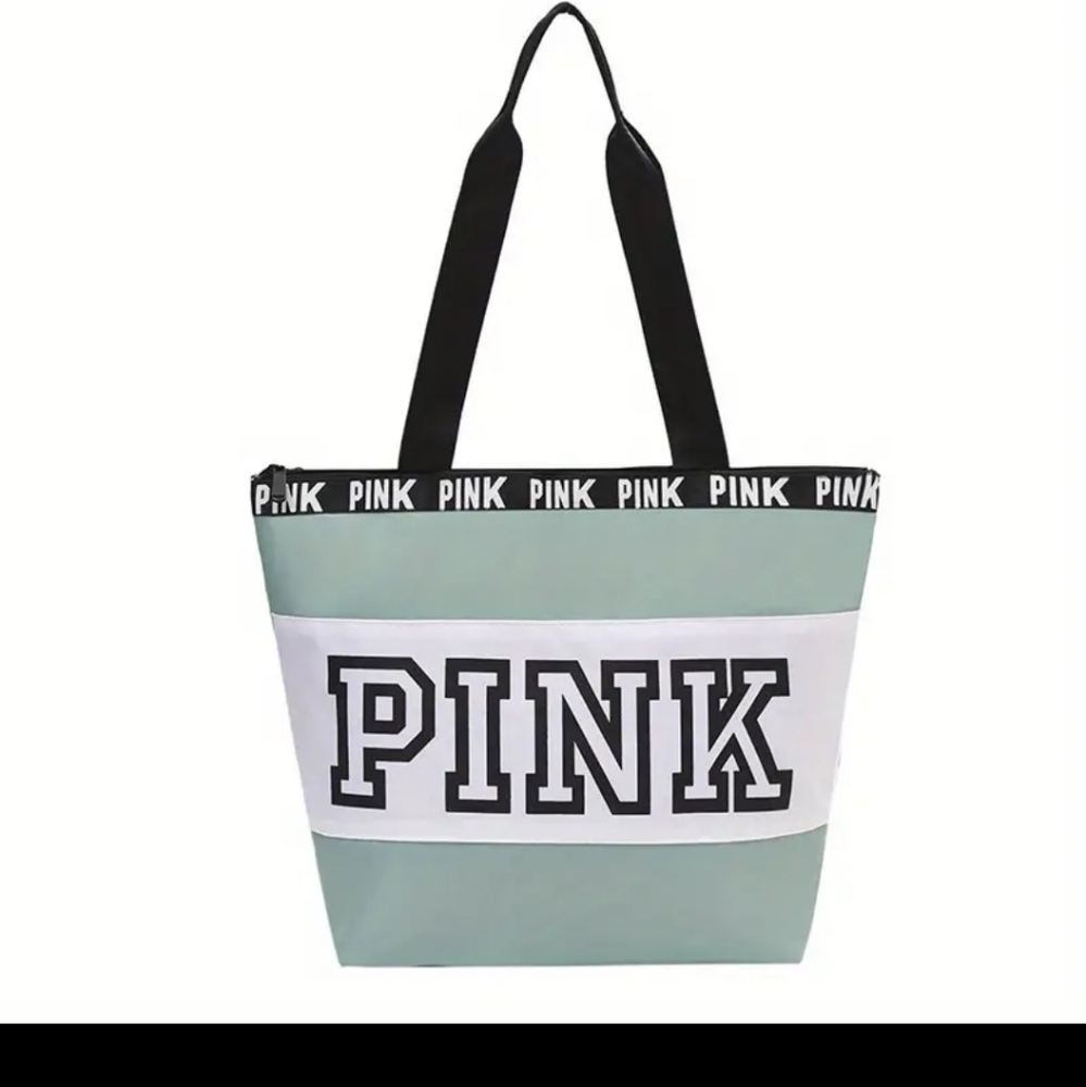 PINK nylon shoulder bag